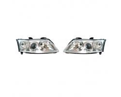 Headlight Set / Headlamp Left + Right, H7, SAAB 9-3 II 2003-2007, for left-hand-drive / LHD