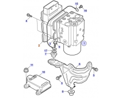 Elektronikeinheit / Steuergerät ESP SAAB 9-3 II Modelljahr 2003-2005, Original-Ersatzteil - OE Nr. 12801327, 12790842