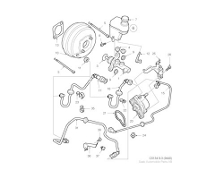 Unterdruckrohr Unterdruckleitung SAAB 9-3 II 1.9 TiD 16V Z19DTH 1.9 TTiD A19DR Z19DTR, ACHTUNG: NUR FÜR RECHTSLENKER / RHD, Original-Ersatzteil - OE Nr. 12806045