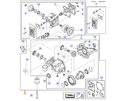 Ausgleichgetriebe / hinteres Differential GM 12823674 OPEL VAUXHALL SAAB 12823674, 13280063, 13326951, 12846508