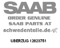 BACK COVER for SAAB, Genuine Part - Part #. 12823751