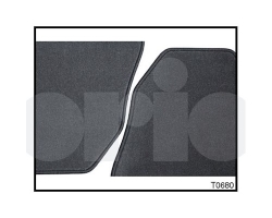 Floor Mat Set / Textile Floor Mats Genuine SAAB 9-3 II Convertible Model Year 2008-2011, For Right-Hand-Driven / RHD Vehicles only!