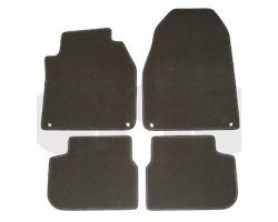 Floor Mat Set Genuine SAAB 9-3 II Convertible, for right-hand-driven Vehicles / RHD Model Year 2011-2012, black, with Contrasting Piping