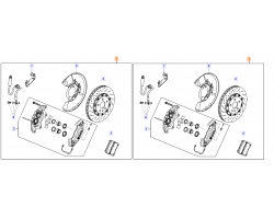 BREMBO-Bremse vorne / Bremsen-Satz vorn / Bremsen-Kit für Vorderachse, OPEL Insignia A / SAAB 9-5 II 2010-2011, Set enthält Original-Ersatzteile von BREMBO und SAAB