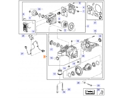 Ausgleichgetriebe Differential, hinteres, ohne ELSD, OPEL Insignia A 2.0 Turbodiesel A20DTR / SAAB 9-5 II 2.0 TTiD A20DTR, Original-Ersatzteil, Original-Ersatzteil - OE Nr. 12824860