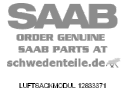 AIRBAG MODULE for SAAB, Genuine Part - Part #. 12833371