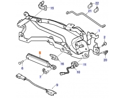 Druckölzylinder / Hydraulikzylinder Verdeckabdeckung links SAAB 9-3 II Cabriolet 2004-2012