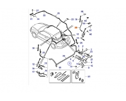 Fühler / Sensor Sensor 6.Spriegel Verdeck Dach Cabriolet-Verdeck SAAB 9-3 II Cabrio 2004-2012 , Original-Ersatzteil - OE Nr. 12833514