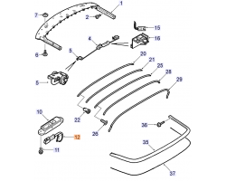 Fühler Verdeck Cabriolet / Sensor Cabrioverdeck links SAAB 9-3 II Cabrio 2004-2012 Original-Ersatzteil - OE Nr. 12833638