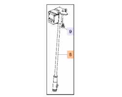 Sensor / Fühler Höhensensor Höhenstandssensor Federbein Vorderachse Standardausführung OPEL Insignia A, Original-Ersatzteil 12841594