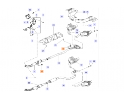 Auspuffgummi / Dämpfungselement  Auspuff SAAB 9-3 II 2.8 turbo B284 ´09-12 / 2.0 Turbo A20NFT ´11-14     Einbauort: Vorschalldämpfer     Einbauort: Mittelschalldämpfer     Einbauort: Endschalldämpfer     Antriebsart: Allrad / AWD / XWD