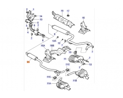 Schalldämpfer SAAB 9-3 II 2003-