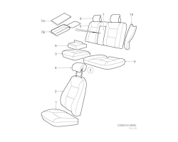 BACK COVER for SAAB, Genuine Part - Part #. 12845307