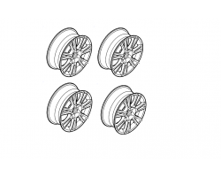 Felgen Leichtmetall (Satz) 7-SPOKE, 7 x 17