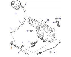 Elbow coupling hose pipe slave cylinder coupling clutch slave cylinder line genuine SAAB 9-3 II 1.8i Z18XE