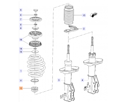 Bump Stop Suspension OPEL / VAUXHALL Insignia A, Genuine Part 13219136