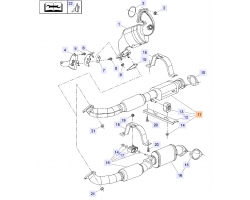 Exhaust Pipe (1st after Catalyst) OPEL / VAUXHALL Insignia A 2.0 turbo FWD / SAAB 9-5 II 2.0t ´10-11 FWD A20NFT A20NHT