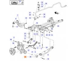 Halter / Aufnahme Radnabe hinten rechts SAAB 9-5 II 2010-2011, Original-Ersatzteil - OE Nr. 13237936