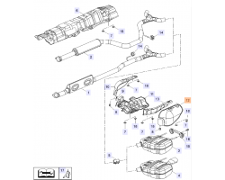 Heizschild Hitzeschild Auspuff Auspuffanlage hinten links außen SAAB 9-5 II 1.6 turbo 2.0 turbo 2.8 V6 turbo Benziner A16LET A20NFT A20NHT A28NER A28NET, Original-Ersatzteil - OE Nr. 13247824