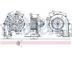 Elektromotor / Innenraumgebläse Lüftermotor Innenraumlüftung ACC SAAB 9-3 II ´03-12 RHD