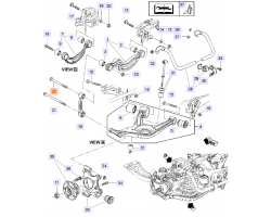 Bolt H-Arm Rear Suspension Link Arm upper SAAB 9-5 II 2010-2011, SAAB Genuine Part