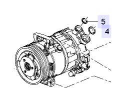 Klimakompressor / AC-Kompressor Original OPEL Insignia A 2.8 V6 turbo / SAAB 9-5 II 2.8 V6 turbo / SAAB 9-4X 2.8 V6 turbo A28NER A28NET