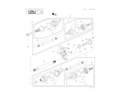 ANTRIEBSWELLE für OPEL, Original-Ersatzteil 13265648