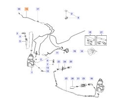 Schlauch Schlauchleitung Leitung Scheibenreinigungsanlage SAAB 9-5 II 2010-2011, Original-Ersatzteil - OE Nr. 13265826
