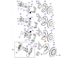 Schutzblech / Spritzblech Bremse links vorne OPEL Insignia A,  Original-Ersatzteil für 18