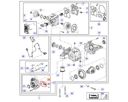 Ventil elektronisches Differential / ELSD Original SAAB 9-5 II 2.8 V6 turbo XWD A28NER A28NET