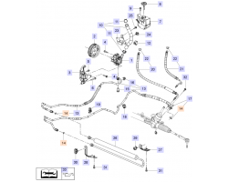 Dichtring Leitung Servorlenkung Servoleitung Servoschlauch OPEL Insignia A 2.8 V6 turbo A28NER A28NET, Original-Ersatzteil 13280138