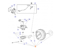 Brake Booster Brake Servo SAAB 9-5 II 2010-2011, Genuine Part - Part #. 13286441