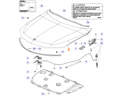 Bonnet / Hood Genuine SAAB 9-5 II 2010-2011, unpainted, paintable