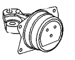 Hydro Bushing left / LH SAAB 9-5 II 2010-2011 2.0t / 2.0T A20NFT / A20NHT Automatic Transmission, SAAB Genuine Part