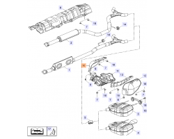 Heizschild Hitzeschild Auspuff Auspuffanlage hinten links außen SAAB 9-5 II 1.6 turbo 2.0 turbo 2.8 V6 turbo Benziner A16LET A20NFT A20NHT A28NER A28NET, Original-Ersatzteil - OE Nr. 13312202