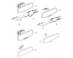 Abdeckungf Cover Blende links Scheibenwischer mit Regensensos, Intelligenter Träger Smart Beam SAAB 9-5 II 2010-2011, Original-Ersatzteil - OE Nr. 13318503