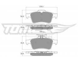 Bremsbeläge hinten (Satz) CITROEN C5, FORD Focus / Transit / C-Max / Tourneo / Grand C-Max / Kuga, OPEL Vectra / Signum / GT, PORSCHE 911, SAAB 9-3 II, VOLVO V40 / V50 / C30 / C70 / S40