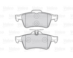 Brake pads set rear axle CITROEN C5, FORD Focus / Transit / C-Max / Tourneo / Grand C-Max / Kuga, OPEL / VAUXHALL Vectra / Signum / GT, PORSCHE 911, SAAB 9-3 II, VOLVO V40 / V50 / C30 / C70 / S40