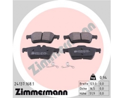 Bremsbeläge hinten (Satz) CITROEN C5, FORD Focus / Transit / C-Max / Tourneo / Grand C-Max / Kuga, OPEL Vectra / Signum / GT, PORSCHE 911, SAAB 9-3 II, VOLVO V40 / V50 / C30 / C70 / S40