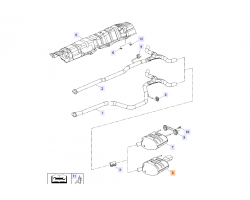 Schalldämpfer links SAAB 9-5 II 2010-2012 A20DTR 2.0 TTiD