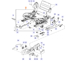Sitzrahmen rechts OPEL Insignia A, Original-Ersatzteil 13501070