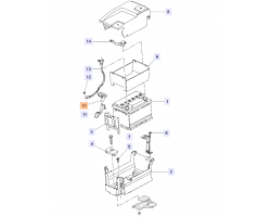 Sensor Batterie SAAB 9-5 II 2010-2011, Original-Ersatzteil - OE Nr. 13502261