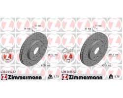 Set Sport Brake Discs Front Axle Internally Vented SAAB 9-5 II ´10-11 Diameter: 296 mm 