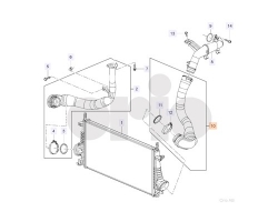 Hose Line / Air Pipe Intercooler Genuine SAAB 9-5 II 2.0 TiD A20DTH / 2.0TTiD A20DTR