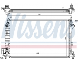Wasserkühler / Kühler Motorkühlung Automatikgetriebe SAAB 9-3 II 1.8t 2.0t 2.0T B207 2003-2011 / 9-3 II 2.2 TiD D223L 2003-2004