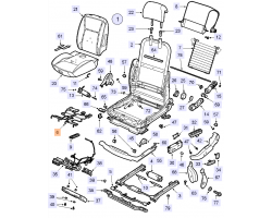 Polsterbahn / Federsitz / Verstärkung Sitzpolster Sitzfläche Sitzauflage Fahrersitz OPEL Vectra C Signum CADILLAC BLS SAAB 9-3 II (zur Reparatur durchgesessener Sitzflächen / Sitz-Repartur), Original-Ersatzteil 24438337