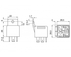 Relais Hauptrelais / Lambdasonde / Entfrosterdüse hinten / Innenraumgebläse / Arbeitsstrom / Motorsteuerungssystem SAAB 9-3 II 2.2 TiD D223L 1.9 TiD Z19DT Z19DTH