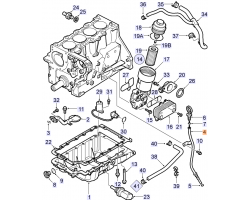 Ölstandrohr Ölstandsrohr Rohr Ölmeßstab Ölpeilstab SAAB 9-5 I 2.2 TiD / 9-3 II 2.2 TiD D223L, Original-Ersatzteil - OE Nr. 24452606