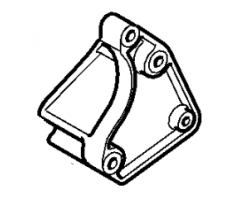 Engine Bracket / Engine Suspension SAAB 9-3 II 2006-2014 2.0t / 2.0t BioPower / 2.8 V6t / 1.9TiD / 1.9TTiD A20NFT / B284 / A19DTR / Z19DT / Z19DTH / Z19DTR, SAAB Genuine Part