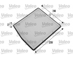 Innenraumfilter / Pollenfilter / Multifilter Standard VOLVO S60 S80 V70 XC70 XC90, Höhe: 25 mm, Lenkradanordnung: für Linkslenker